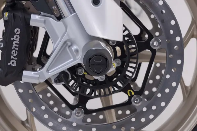 SW-Motech Slider set for front axle Black. Moto Guzzi V100 Mandello/S, V85/T 