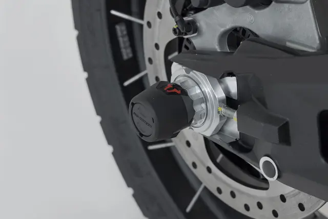 SW-Motech Slider set for rear axle Black. Ducati models (14-). 