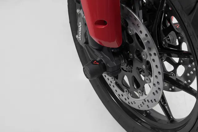 SW-Motech Slider set for front axle Black. Ducati Multistrada V4 / Hypermota 