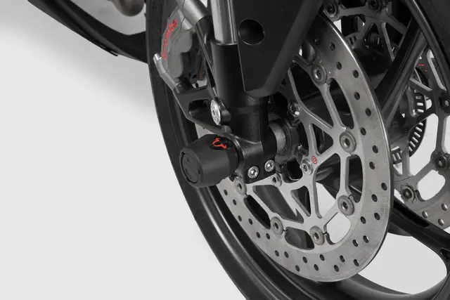 SW-Motech Slider set for front axle Black. Suzuki GSX-S750 (16-), V-Strom 80 