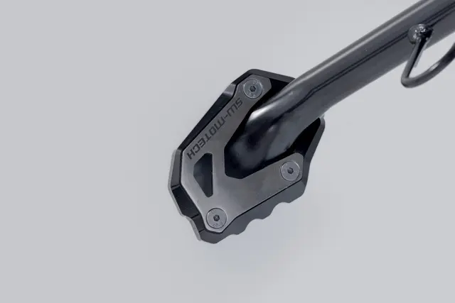 SW-Motech Extension for side stand foot Black/Silver. Suzuki V-Strom 1050DE, Apr 