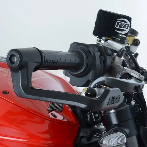 R&amp;G Brake Lever Guard, Black, for 13-21 internal dia hollow bars (see dealer pr