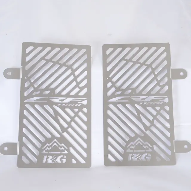 R&G Branded Radiator Guards (pair), stai inless, Honda CRF1100L Africa Twin '20- 