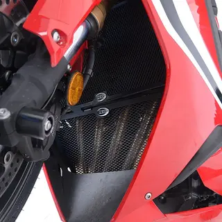 R&amp;G Downpipe Grille, BLACK, Honda CBR650 0R '19-