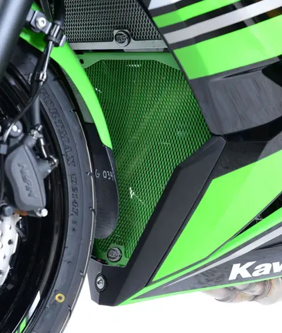 R&amp;G Downpipe Grille, BLACK, Kawasaki Nin nja 650 &#39;17-