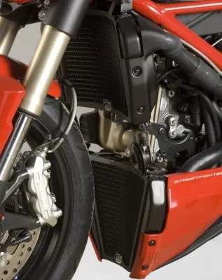 R&G Radiator Guard set BLACK - (pair), D Ducati 848 Streetfighter 