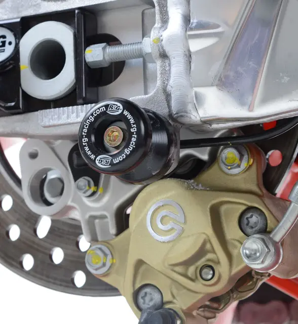 R&G M6 Cotton reels for Aprilia RSVs+Fal lcos, V4 Tuono (white), Norton Commando 