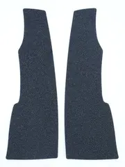 R&amp;G  Ridged Grips: BLACK, pair (23x8 cm each)