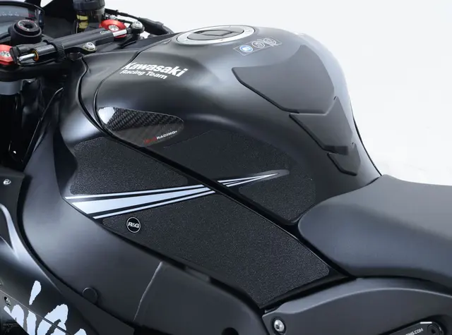 R&G  Kawasaki ZX10R Traction Grips 2016- - "Winter Edition" : Clear 6-Grip Kit 