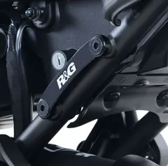 R&amp;G Rear Footrest Plates (pair, BLACK), Yamaha XSR700