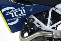 R&amp;G Aero Crash Protectors (white), Husqv varna 701 Enduro / 701 Supermoto. KTM 69