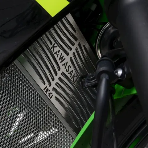 R&amp;G Branded Radiator Guard, stainless, K Kawasaki Ninja 125 / Z125 '19-