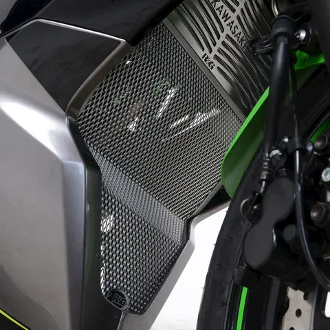 R&amp;G Downpipe Grille, BLACK, Kawasaki Nin nja 125