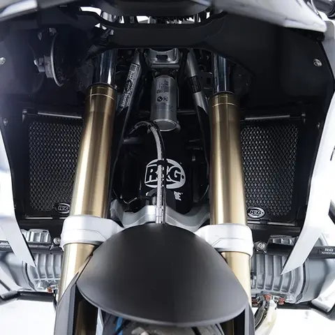 R&amp;G Radiator Guard BLACK - BMW R1250GS ' 18- / R1250RT '19-
