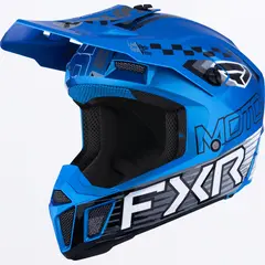 FXR Junior Clutch MX Hjelm Blue L