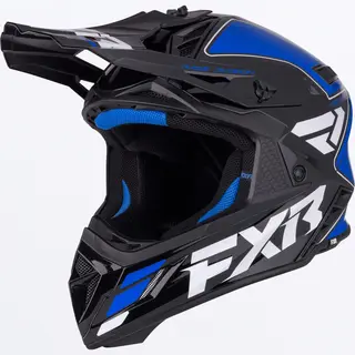 FXR Helium MX Hjelm Blue/White