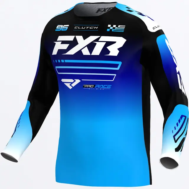 FXR Clutch MX Trøye Blue/Black/White M 