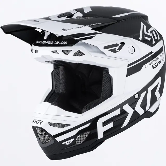 FXR 6D ATR-3 FIM Hjelm White/Black S 