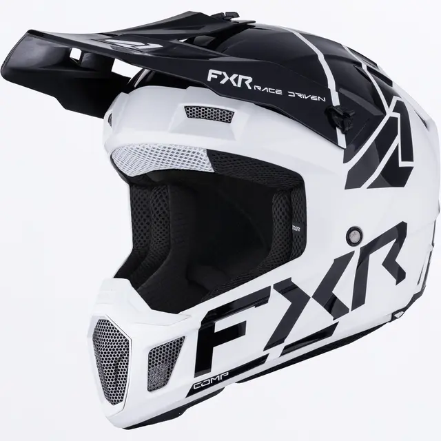 FXR Clutch Comp MX Hjelm White/Black L 
