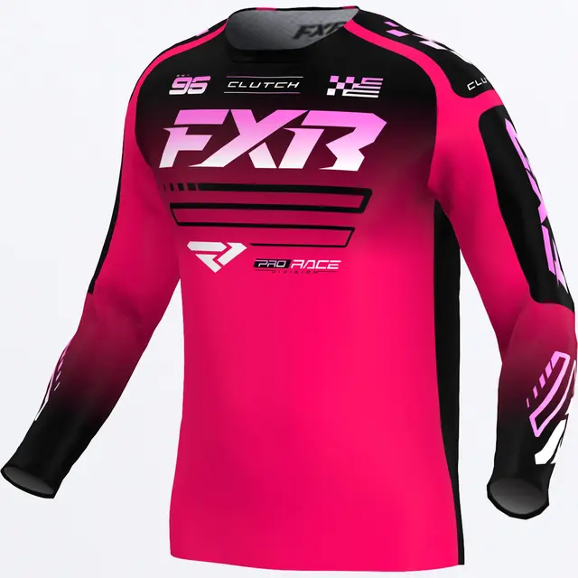 FXR Clutch MX Trøye Razz/Black/Pink S 