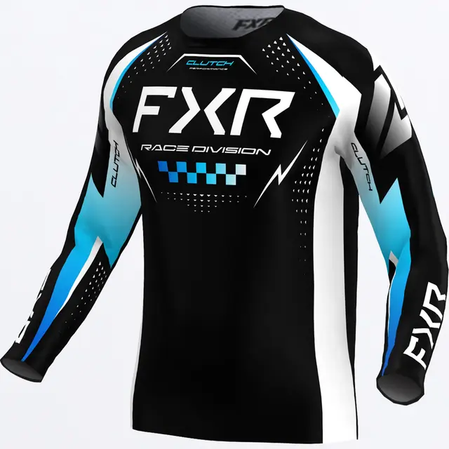 FXR Clutch Pro MX Trøye Black/Blue/White S 