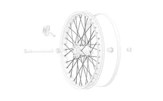 Stark Front wheel spokes for 21"