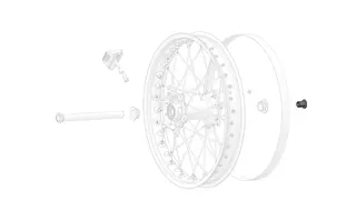 Stark Rear/front wheel shaft lock nut