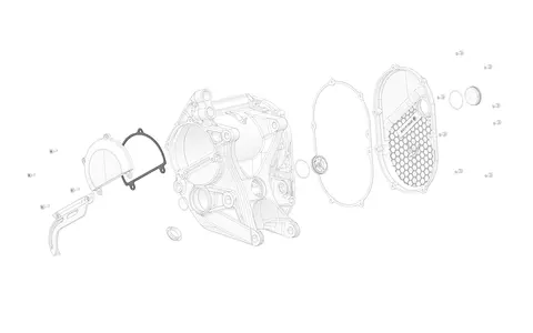 Stark Left Motor Cover Gasket