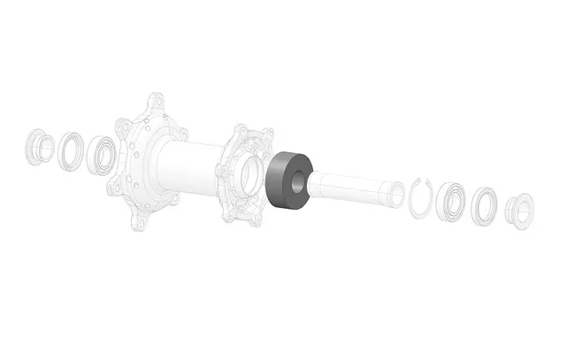 Stark Rear/front Hub Interior centering Bushing Foam 