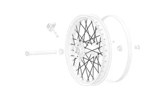 Stark Rear wheel spokes for 19"