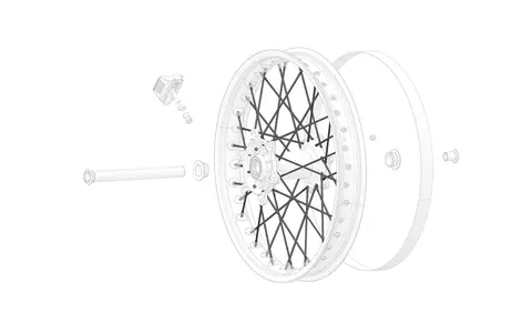 Stark Rear wheel spokes for 18"