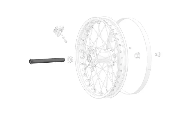 Stark Rear wheel shaft 