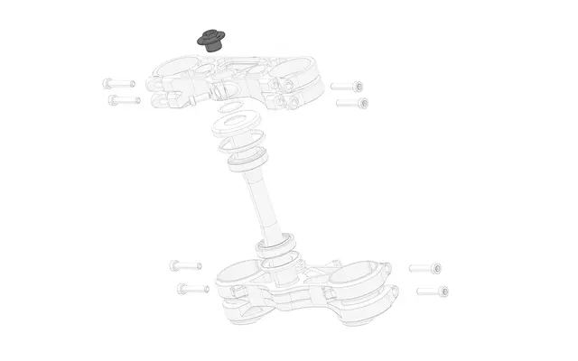 Stark Top Steering Head Shaft Bolt 
