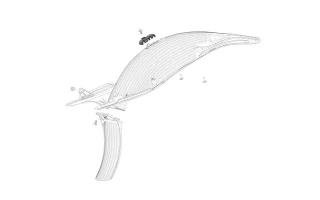 Stark Rear fender cable bracket 