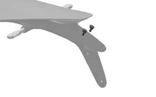 Stark Licence Plate Holder to Bottom Fender Bolt