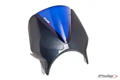 Puig Vision Screen Carbon Look Fairing / Blue Screen