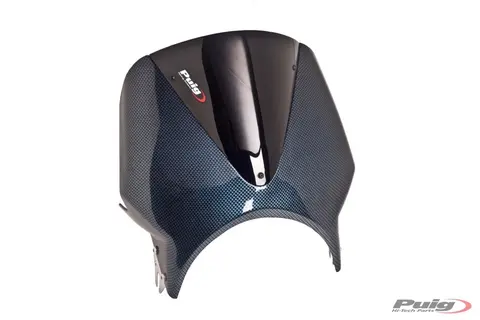 Puig Vision Screen Carbon Look Fairing / Black Screen