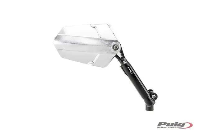 Puig Explorer Mirror - Høyre Svart / Aluminium 
