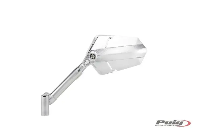 Puig Explorer Mirror - Venstre Aluminium/Aluminium 