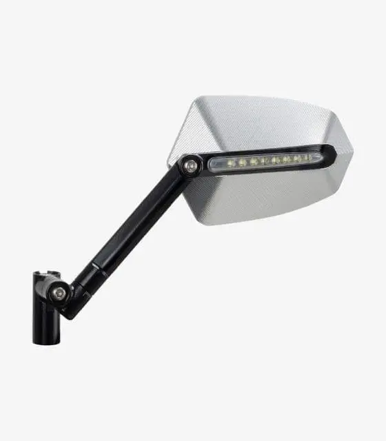 Puig GTI Mirror - Venstre Svart / Aluminium 