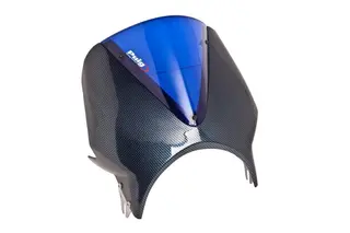 Puig Vision Screen Carbon Look Fairing/Blue Screen