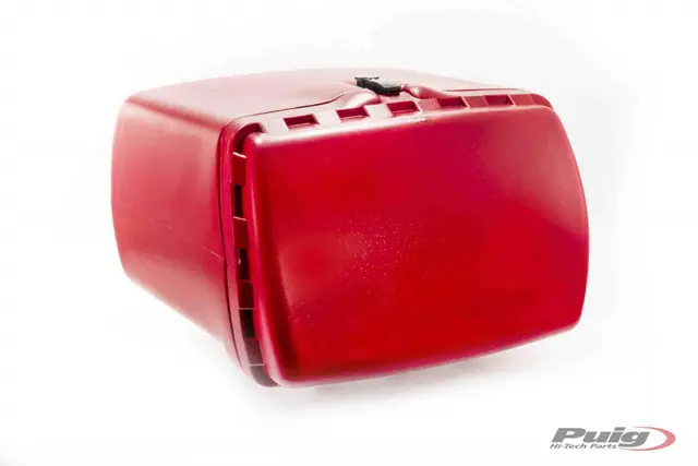 Puig Maxi Box 90L with Lock (Fitting Ki t Included) | Red 
