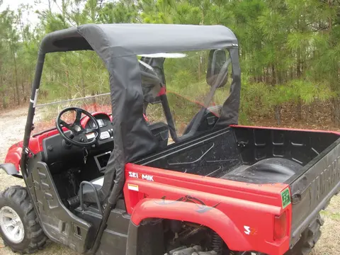 Moose Utility Soft Top/bak Panel Rhino Soft Top With Integrated bak Panel