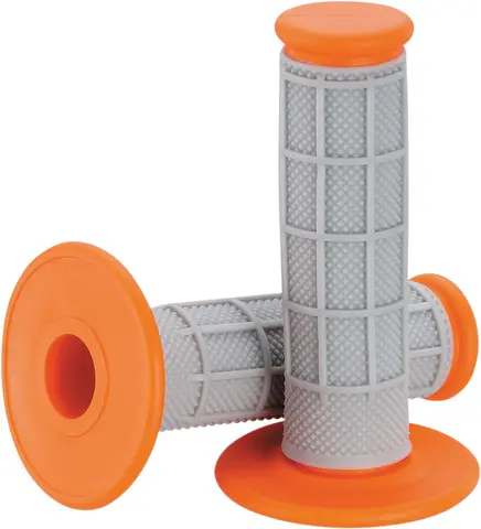 Moose Racing Grip Qualifier 1/2 Waf Or Qualifier™ Half Waffle Grips Gray/Orange