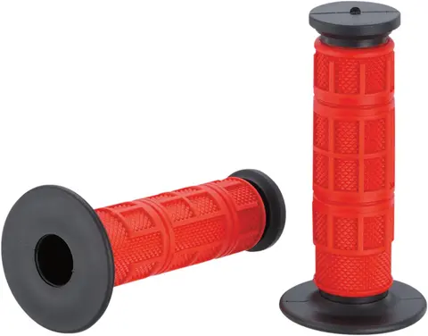 Moose Racing Grip Qualifier Full Red Qualifier™ Full Waffle Grips Red/Black