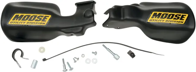Moose Utility H&guards Foreman Flt Bk H&guard Contoured Stealth Black 