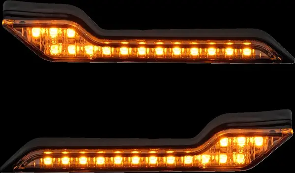 Led Oransje Blinklys Sett med 2 