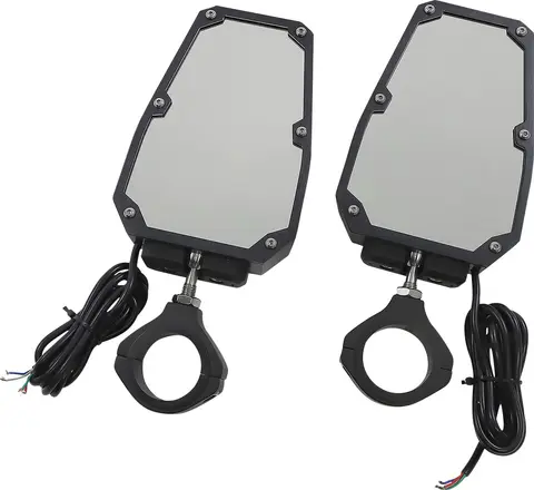 Moose Racing Mirror Side 1.75/2.0 Led Side Mirror Led 1.75&quot;