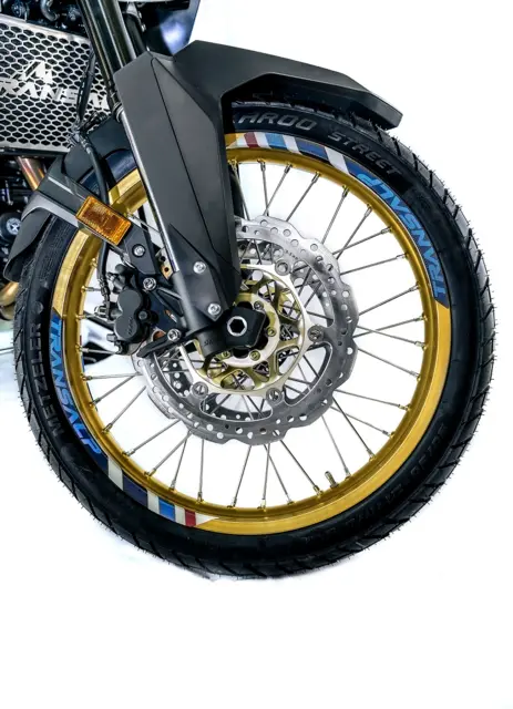 Honda Felgdekor Tricolor Front og bak - Honda Transalp 22- 
