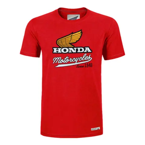 Honda Elsinore T-skjorte R&#248;d med retro logo